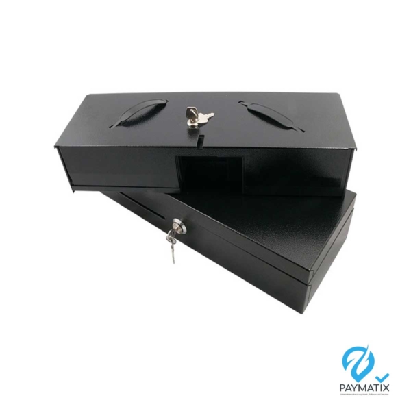 PM-AC-F460 - Springdeckel-Kassenlade, anthrazit, 24V EPS-Anschluss mit Microschalter (POS-303)